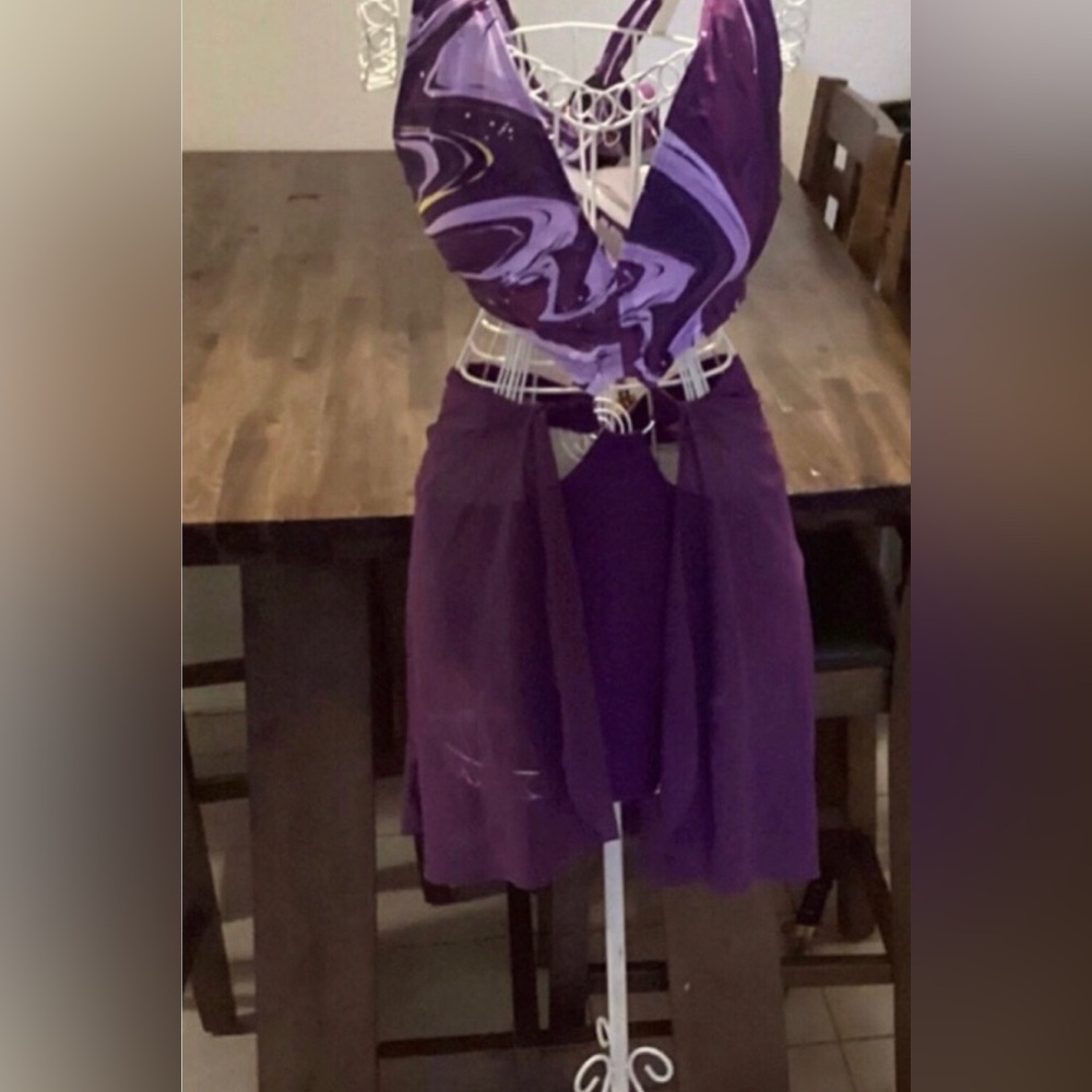 Plus Whole piece with Cover up Skirt